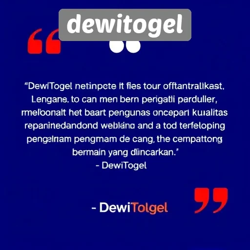 Tanggapan Pengguna Terhadap Layanan DewiTogel